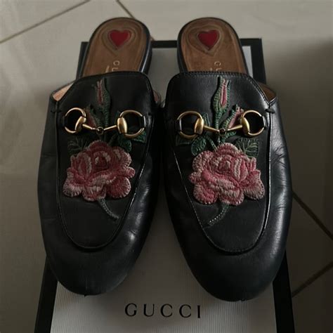 gucci princetown flower|Gucci princetown euro price.